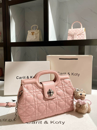 Carit Koty French-style niche quilted handbag for women, 2025 Fall/Winter new style, high-end chain crossbody bag.