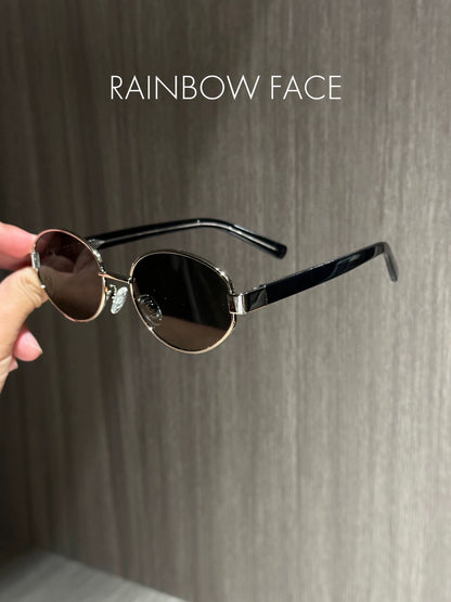 Nylon high quality retro fashion plate oval tortoise shell cat eye sunglasses high value high-end sunglasses for women