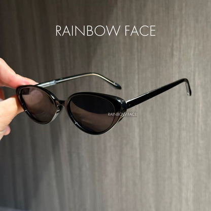 Retro ruby red personalized cat-eye polarized sunglasses UV protection fashionable whitening can be matched with degree myopia sunglasses