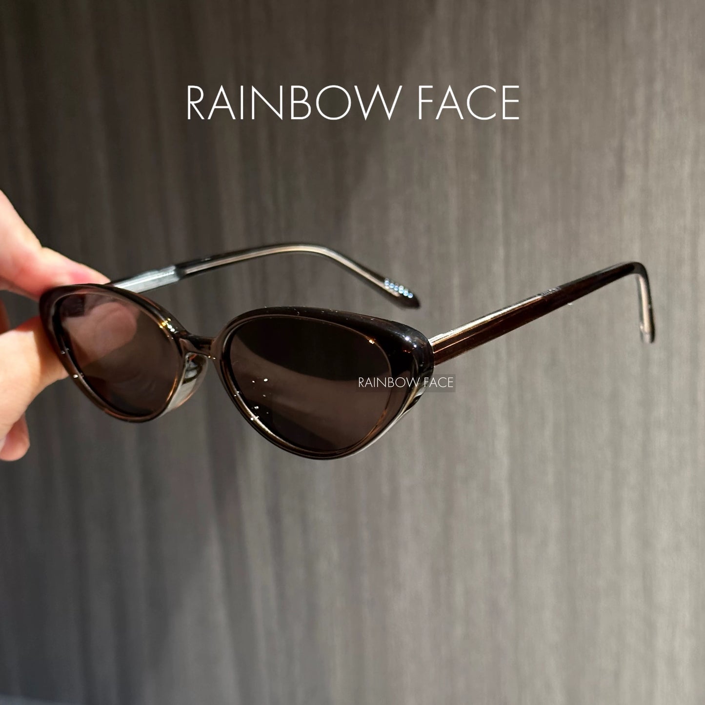 Retro ruby red personalized cat-eye polarized sunglasses UV protection fashionable whitening can be matched with degree myopia sunglasses