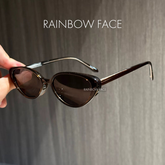 Retro ruby red personalized cat-eye polarized sunglasses UV protection fashionable whitening can be matched with degree myopia sunglasses