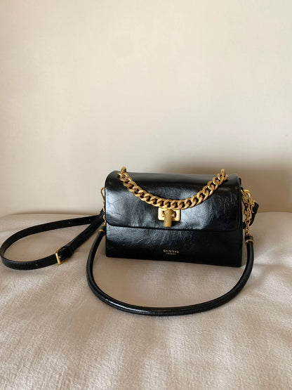 Chio2nd Women's Crossbody Bag, Simple, Versatile, and Stylish in Black for Commuters, Perfect for Heiresses