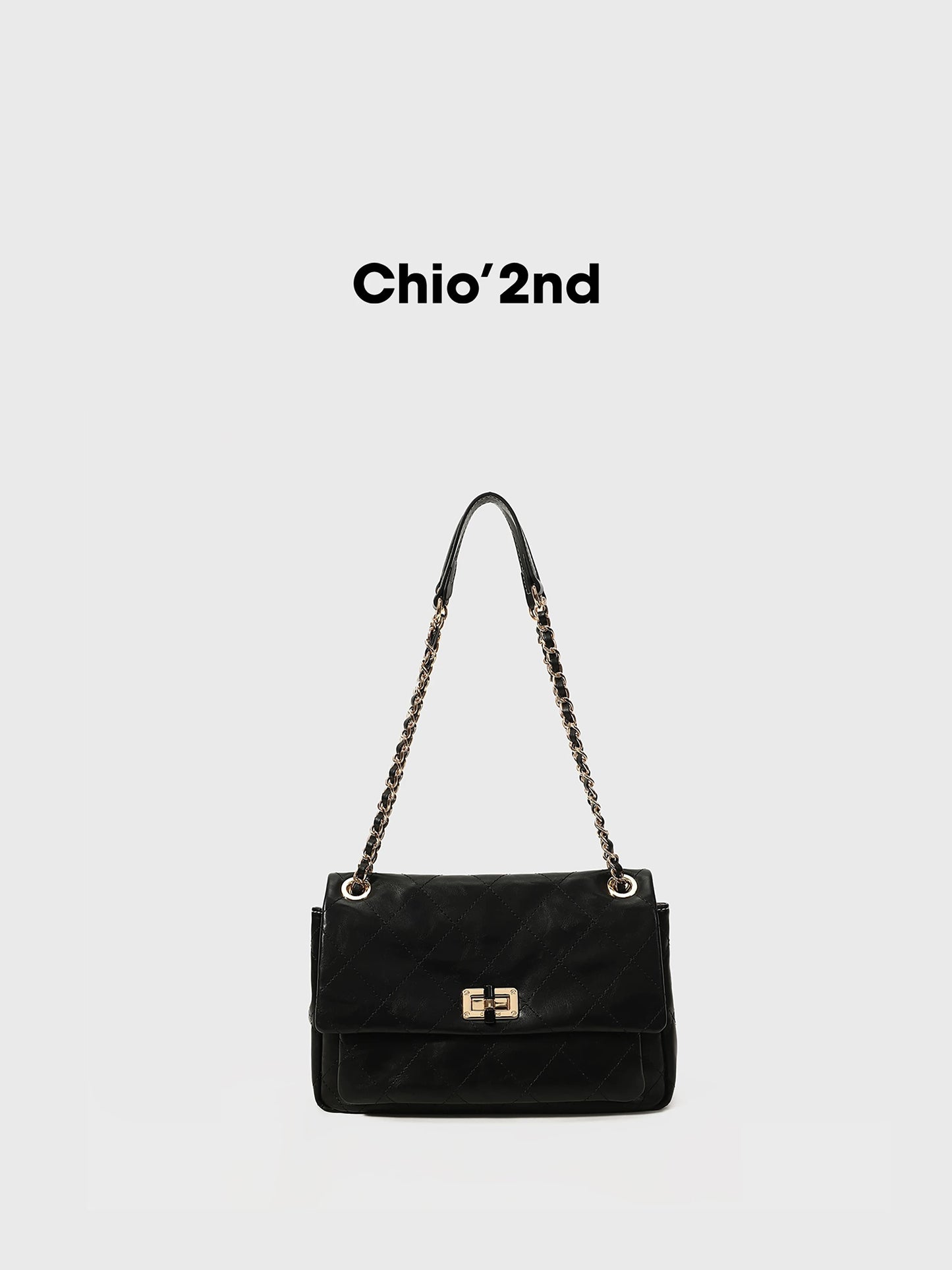 (Copy) Chio2nd Copenhagen Theatre Chain Bag for Women, Oil-waxed Leather Messenger Bag, Vintage Quilted Shoulder/Crossbody Bag