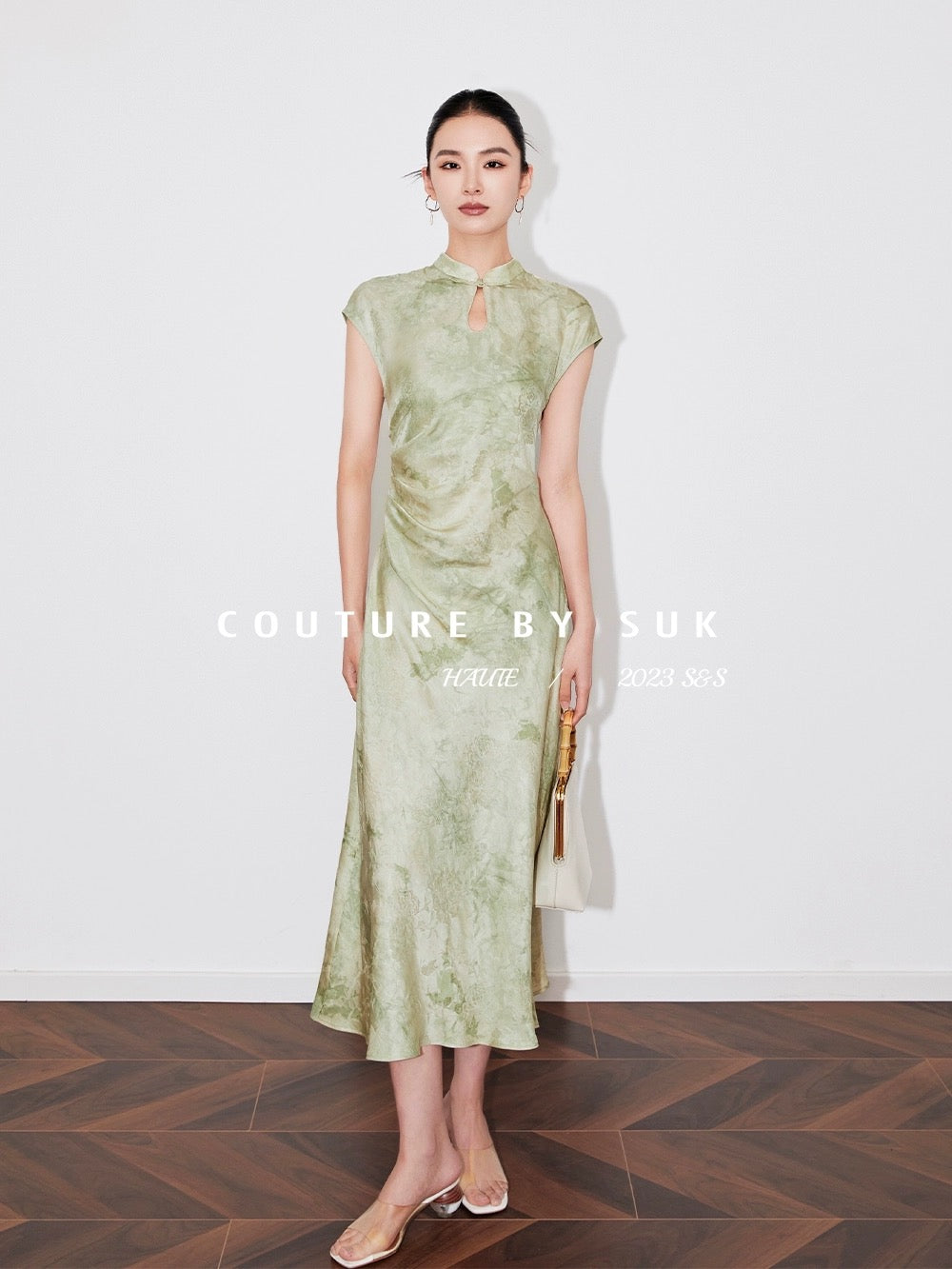 SUK jasper makeup! Skirt Women's Summer 2024 New Summer Mulberry Silk Jacquard Sleeveless Dress