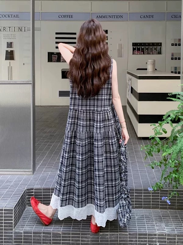 literature loose casual dress Women Literary Loose Solid Color V Neck Dress - Five Point Sleeve Casual Midi Beach Skirt Dress