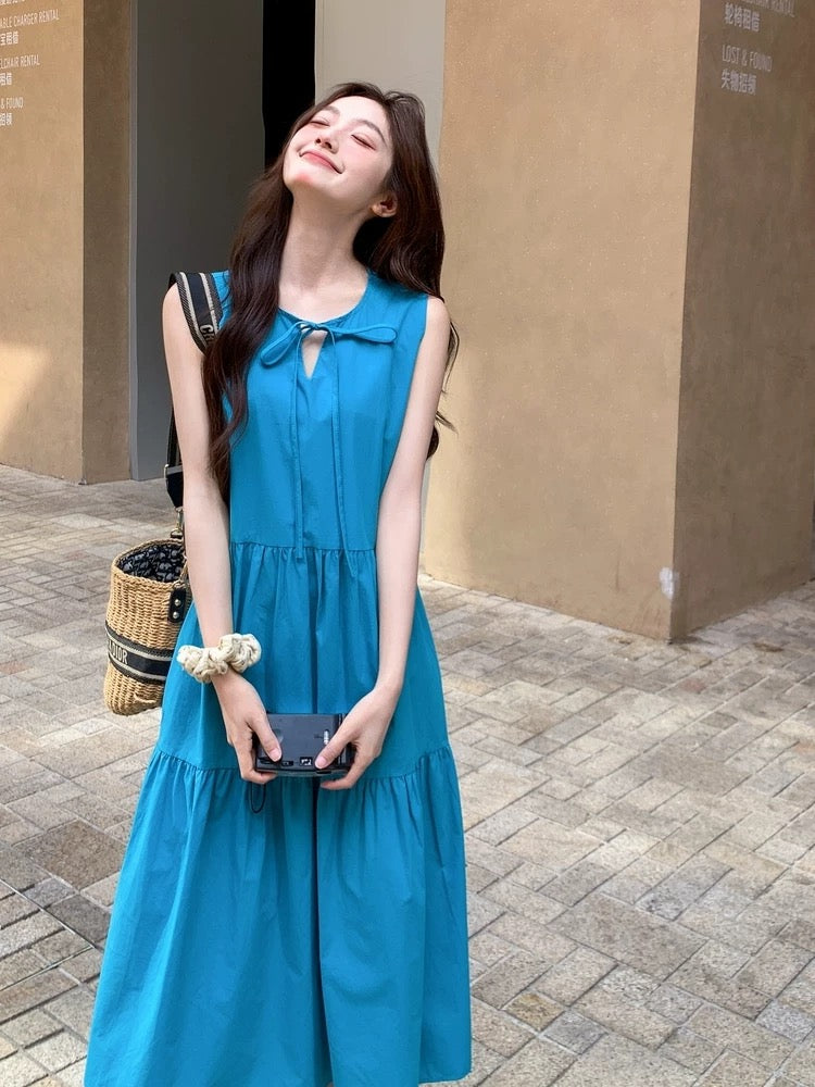 Korean style sleeveless dress for women summer 2025 new style fashion – Lee Nhi Boutique