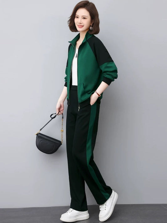 Sports suits for women 2024 new spring unique tops super nice this year's popular fashionable mom sweatshirt two-piece set