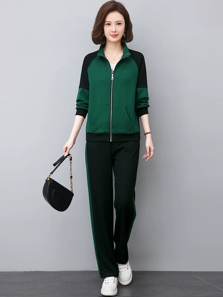 Sports suits for women 2024 new spring unique tops super nice this year's popular fashionable mom sweatshirt two-piece set