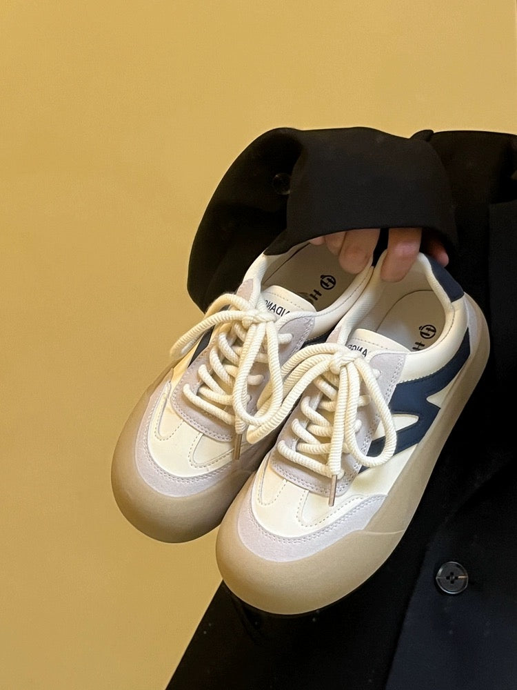 Lin Xiansan ins super hot thick-soled Peng Peng De training shoes for women 2024 new niche commuter lightweight versatile board shoes
