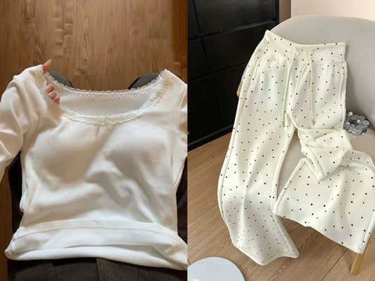 [Free shipping insurance] French gentle style lace velvet brushed bottoming shirt for women with slim long-sleeved T-shirt