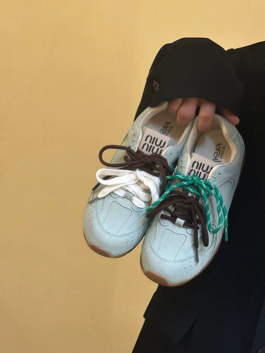 24 spring new retro flat-soled Forrest Gump jogging sports and leisure lightweight versatile moral training single shoes for women and dad shoes