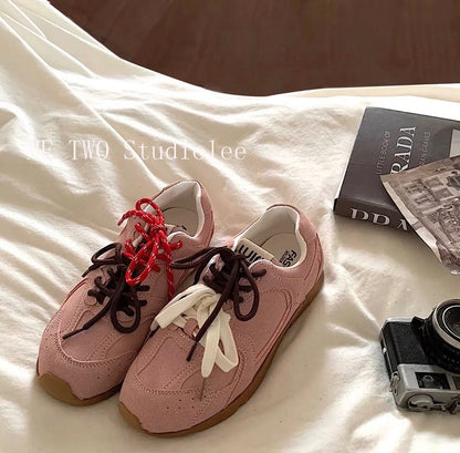 24 spring new retro flat-soled Forrest Gump jogging sports and leisure lightweight versatile moral training single shoes for women and dad shoes