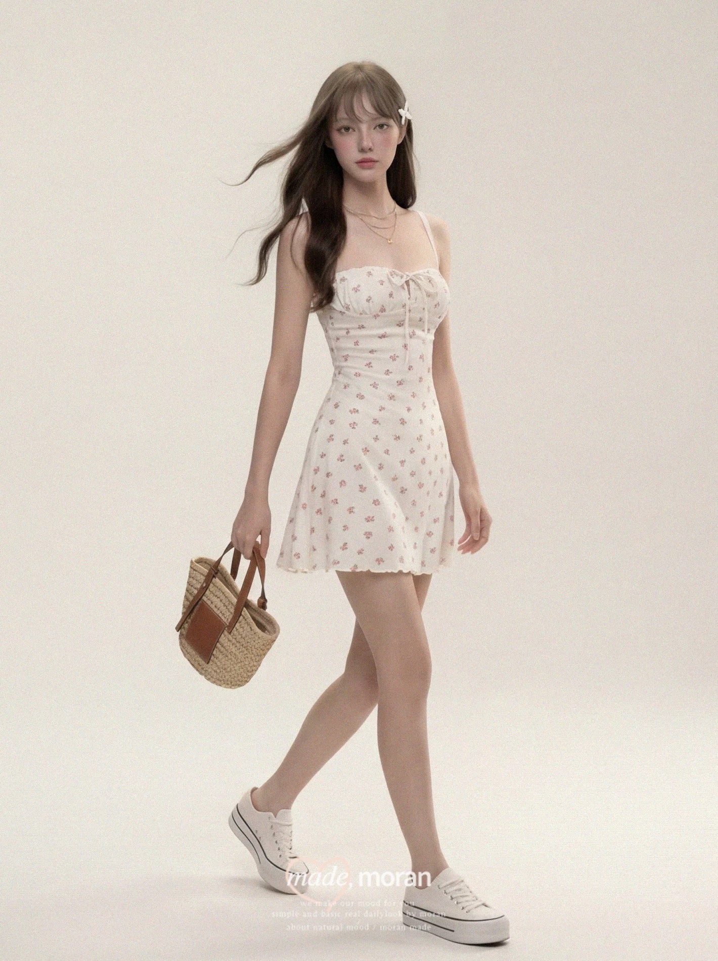 2026 New Summer Dress for Women: Floral Print Sundress, Bodycon, Slim Fit, Exquisitely Beautiful Short Dress, Pure and Alluring