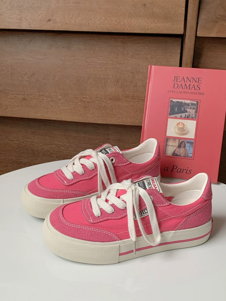 Lulu Dan Korean versatile white shoes for women 2023 new summer thin breathable canvas shoes student niche sneakers