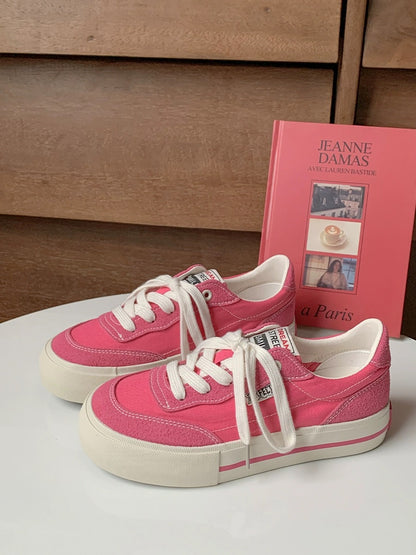 Lulu Dan Korean versatile white shoes for women 2023 new summer thin breathable canvas shoes student niche sneakers