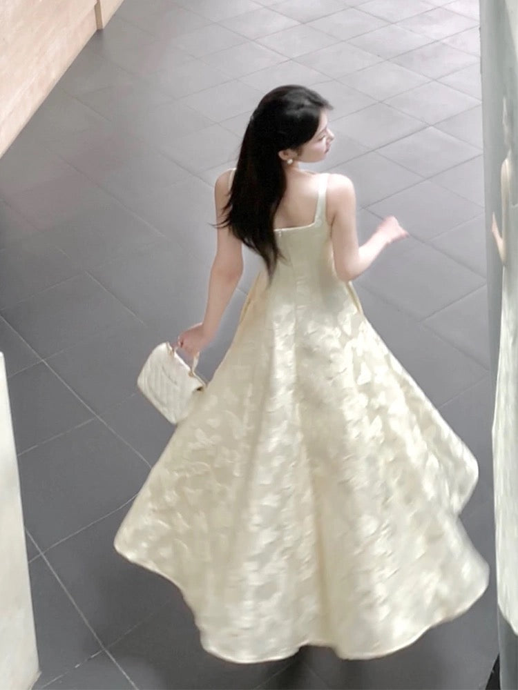 Good Job [Transformation] French embroidered dress, retro temperament, niche slim waist birthday dress