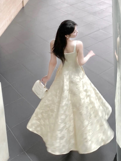 Good Job [Transformation] French embroidered dress, retro temperament, niche slim waist birthday dress