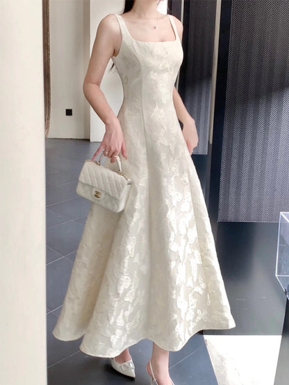 Good Job [Transformation] French embroidered dress, retro temperament, niche slim waist birthday dress
