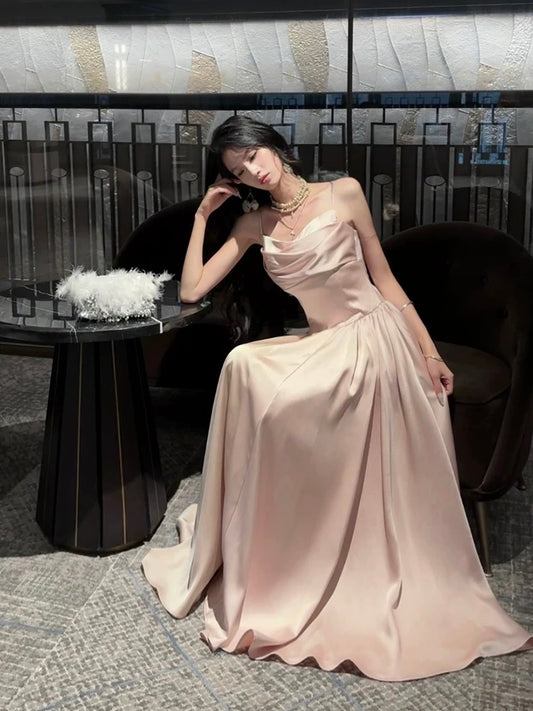 Good Job【Dream Beauty】French waist suspender dress A-line large skirt high-end temperament dress