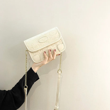 Summer small fresh small bag for women 2024 new trendy fashion chain crossbody bag internet celebrity niche ins small square bag