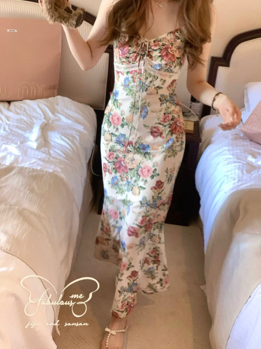 Fabulous Me Versailles Garden - Beautifully Glossy Printed Sundress