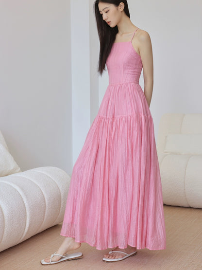 ilessisWANG 4m long lyocell suspender dress