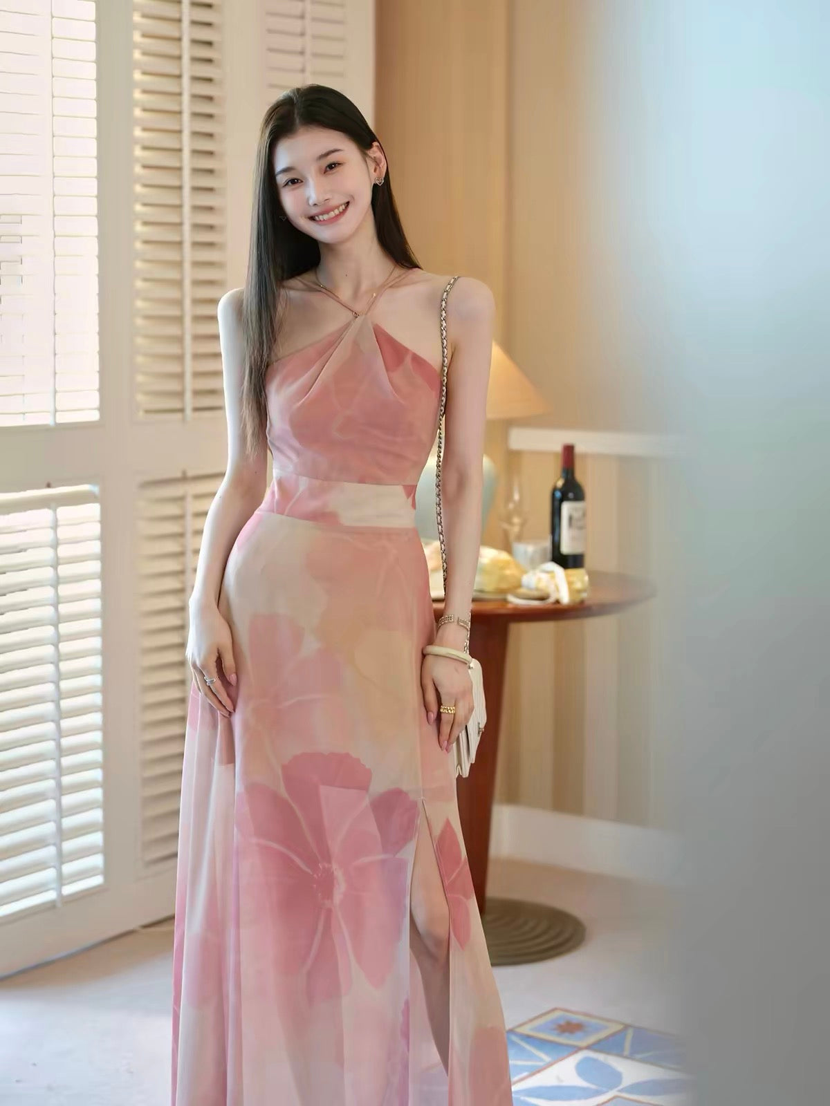 Plus, the ChillCozy Floris halter-neck printed dress offers a form-fitting silhouette that captures the romantic, breezy vibe of a summer crush.