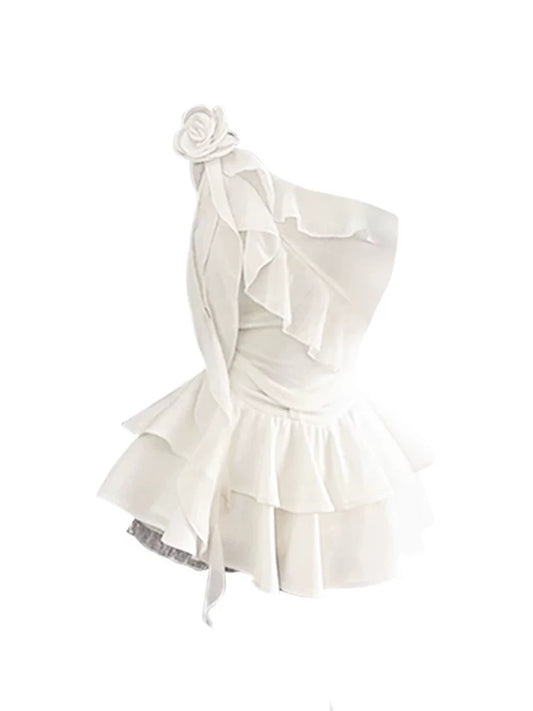 HELA fat mm pure desire design irregular off-shoulder tops for women spring and summer 2024 plus size sweet and spicy skirt suit