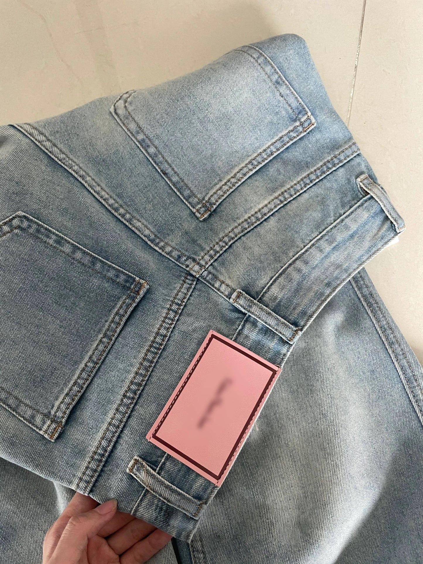 Very comfortable to wear! Tencel jeans for women high waist slimming niche design retro drape straight wide leg pants