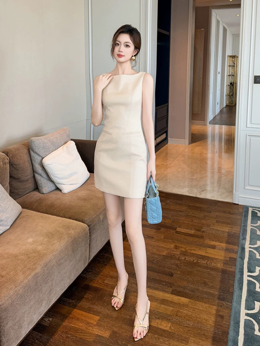 2024 new summer light luxury high-end dress women's slimming and flesh-covering dress light luxury niche designer style