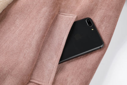 XinmonLee retro loose lambswool coat women's autumn and winter new thickened fur one-piece plush top