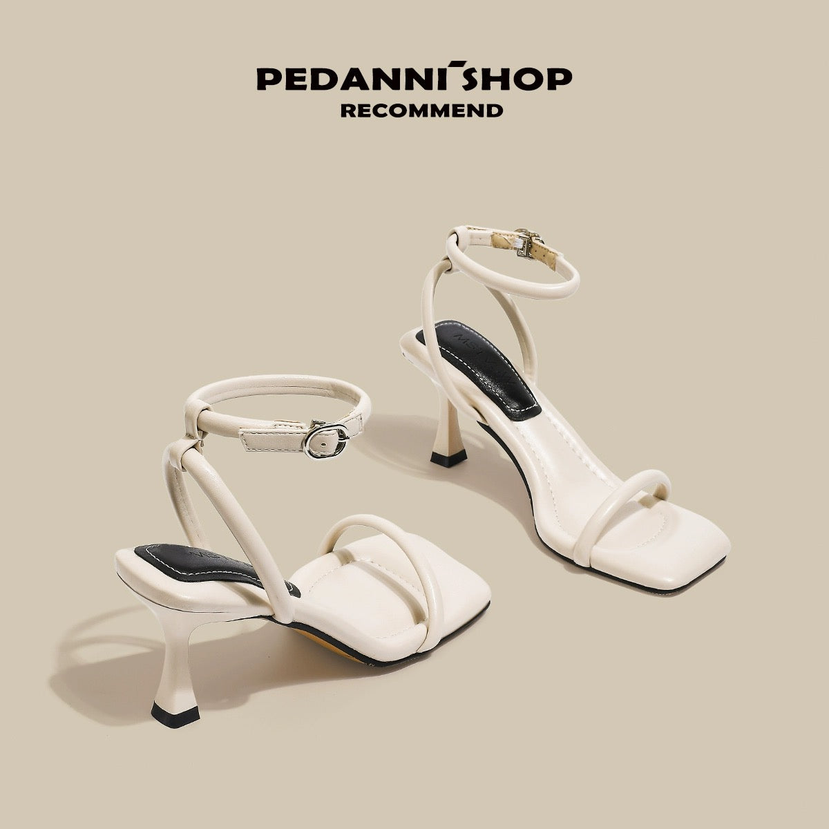 Pei Dani silver high heels for women with stiletto heels for summer with skirts French style strap Roman stunning sandals for women that feel like they are stepping on shit