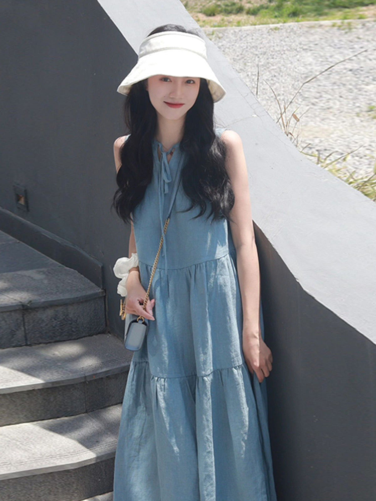 Summer dopamine wear vest sleeveless dress women 2023 new summer small fragrance French small man