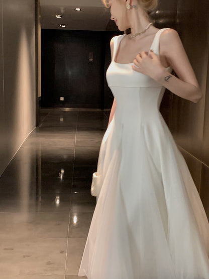 Seaside holiday hot girl vest dress female gauze skirt summer sweet mesh white long skirt pure desire suspender skirt