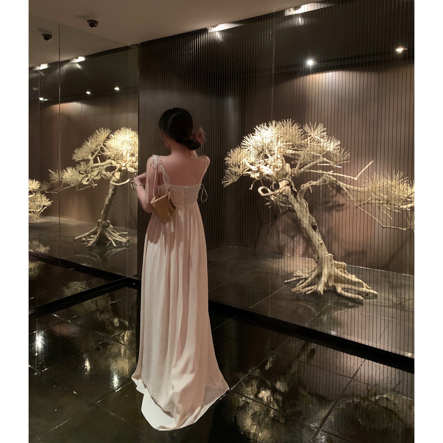 Middletone | Love of the Muse~Super fairy and beautiful pearl suspender dress holiday dress