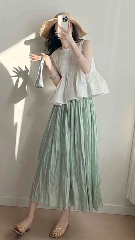 Summer dress a whole set of thin dopamine wear age-reducing small man small fragrant wind dress suit female skirt