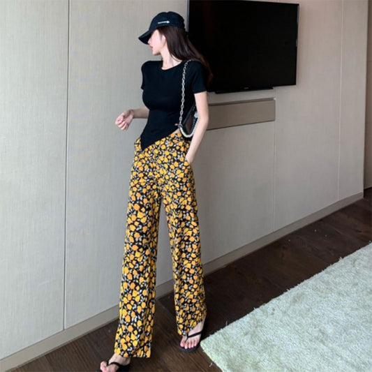 Summer Fashion Casual Suit Women Slim Net Red Korean Style Temperament Trendy Brand Two-piece Set Thin Section Loose European Explosive Style