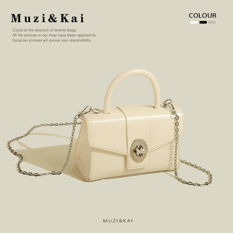 MuziKai genuine niche high-end chain handbag bag women 2023 new fashion all-match Messenger small square bag
