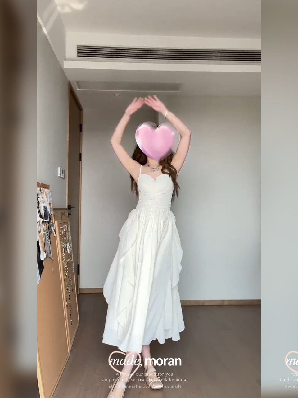 Seaside vacation style super fairy sling small white dress French gentle dress pure desire style temperament slightly fat and thin summer