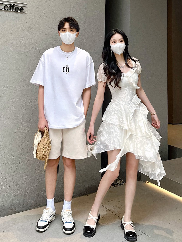 Very fairy couple dress summer dress you dress me skirt 2023 new high-end sense French tea break dress gentle trend