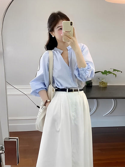 Summer dress with a whole set of slightly fat and thin wear a small net red fried street dress skirt suit female skirt