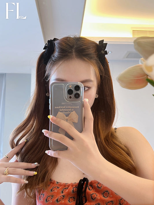 Wang Xinling's same style forehead bangs hair clip female bow hair ornament grab clip small clip head ornament fugitive princess head