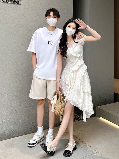 Very fairy couple dress summer dress you dress me skirt 2023 new high-end sense French tea break dress gentle trend