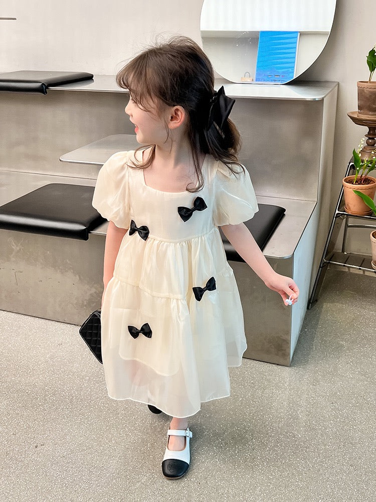 Girls foreign style princess dress summer dress 2023 new summer little girl baby skirt children's dress summer dress