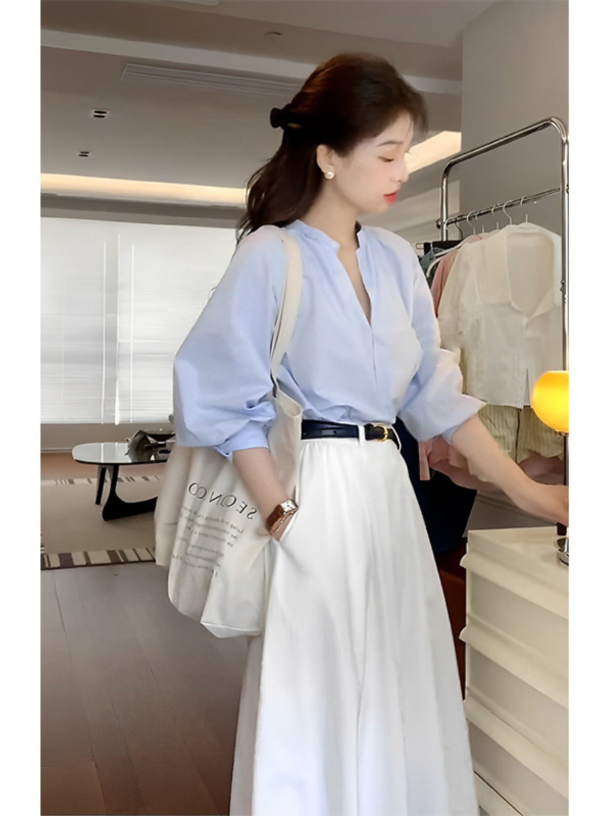 Summer dress with a whole set of slightly fat and thin wear a small net red fried street dress skirt suit female skirt