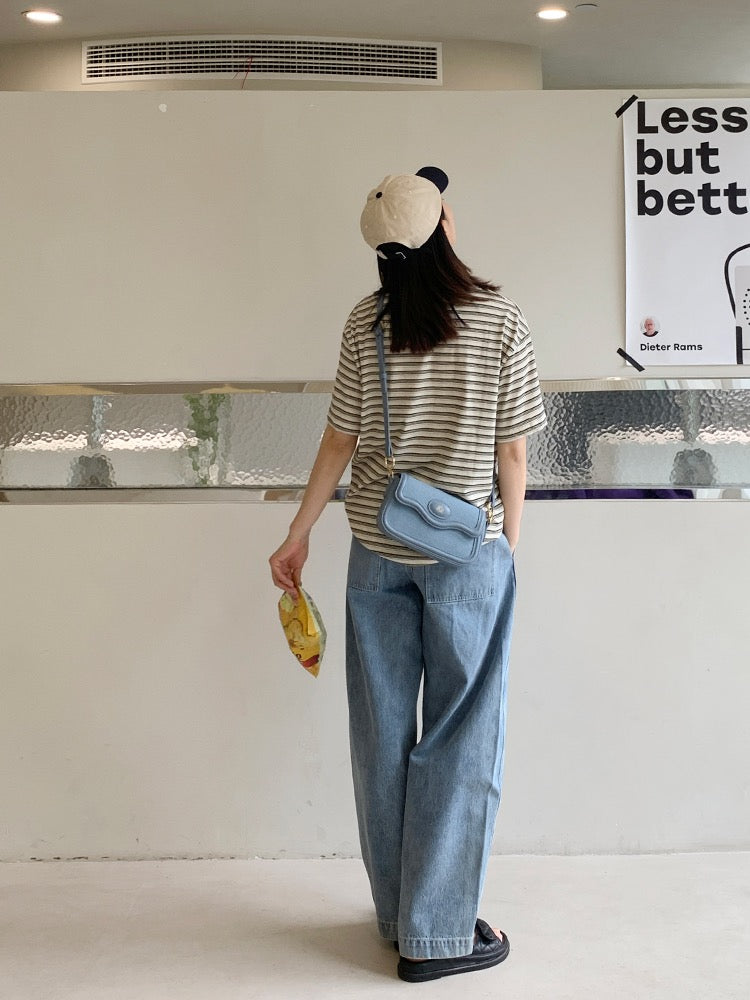 Micocah bag 2023 new bag denim underarm bag small square bag women's shoulder retro high-end niche
