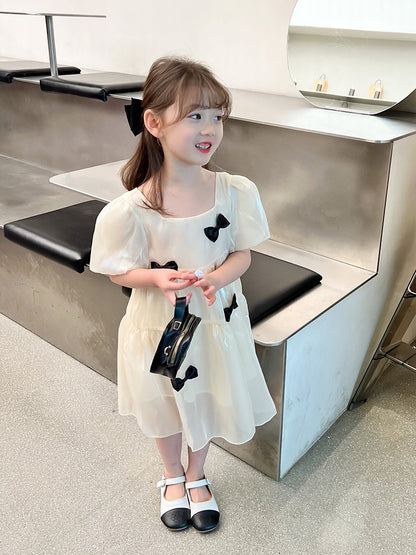 Girls foreign style princess dress summer dress 2023 new summer little girl baby skirt children's dress summer dress