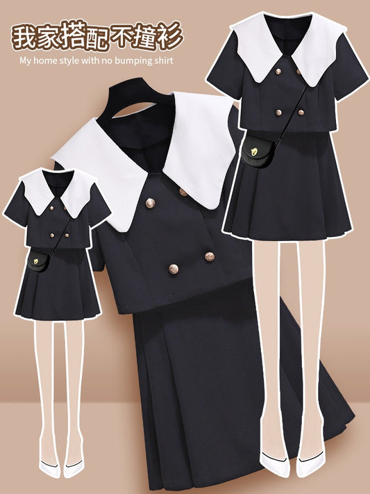 Small fragrance suit women's summer 2023 new summer dress with a whole set of small high-end skirt two-piece suit