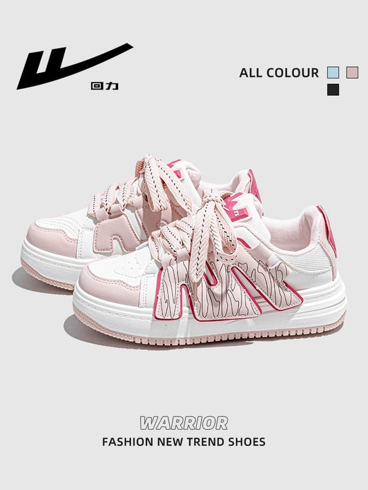 Pull back women's shoes cherry blossom powder small white shoes women 2023 summer new thick-soled all-match original niche bread shoes women