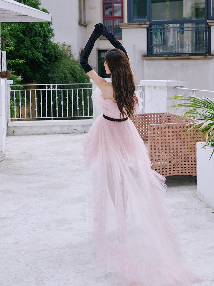 Tutu Skirt Tulle Long Back Skirt Floor Length Womens Tulle Skirt